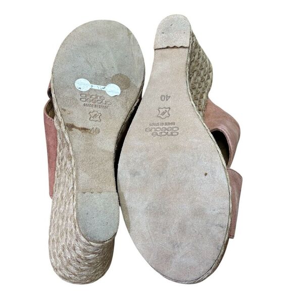 Andre Assous Amber Blush Wedge Sandal NWB Size 40/10 - Picture 8 of 8